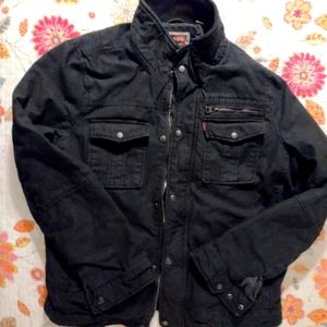 Levi's Black Insulated Work Coat Size Medium